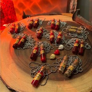 Salvatore Team Vial Charm Necklace the brothers bond bloodtype vial fun Family